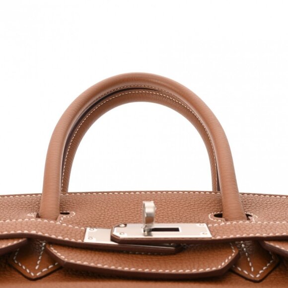 HERMES Birkin 30 Gold hand bag 800000131130000 - Picture 4 of 12